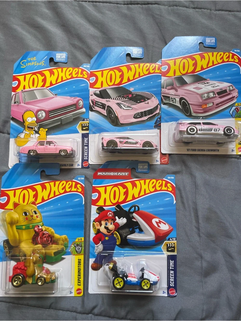 Hot Wheels Pink Collectible Car Set - Assorted Kids Vehicles